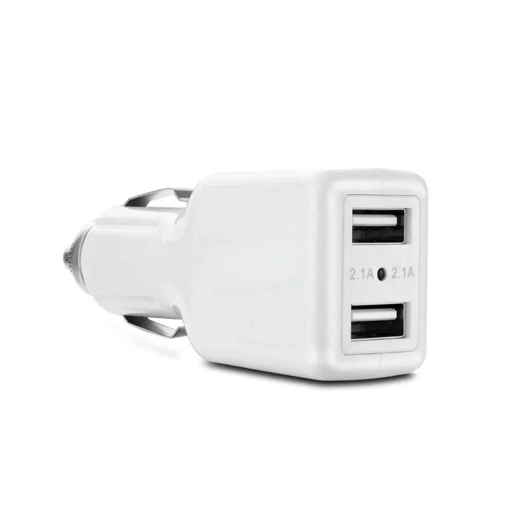 2 USB car charger 4.2a (21W) / 4.8A (24W), for iPad iPhone xiaomi galaxy huawei phones devices, charging power adapter