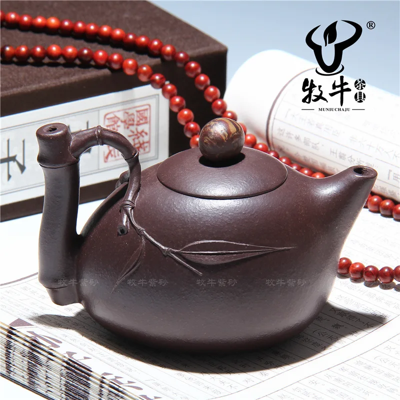 The famous Yixing teapot teapot bamboo fun 190 ml for fully mixed batch Qin Yan Ling