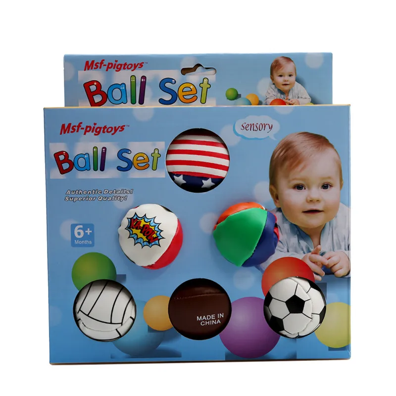 6 Buah/Set Mainan Bayi Set Bola Indra Taktil Bayi Mainan Bola Tangan Sentuh Bayi Bola Latihan Bayi Bola Lembut Pijat