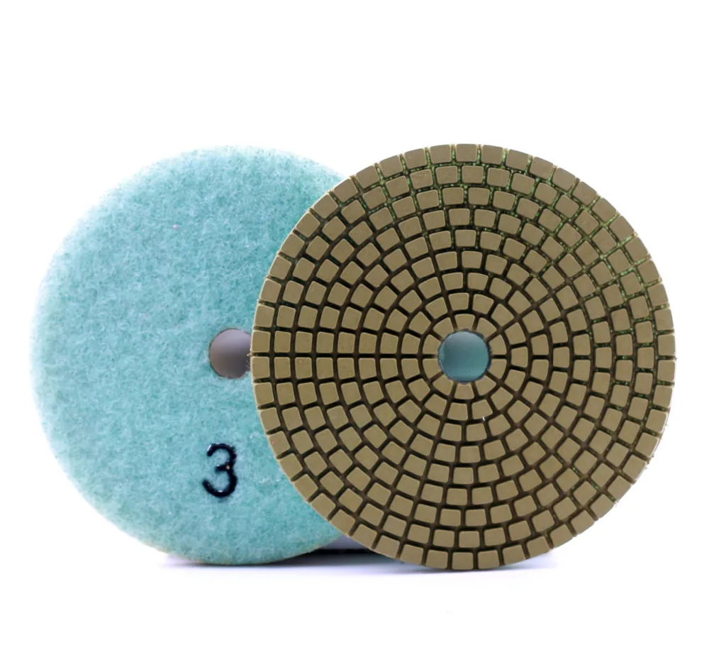 Tamanhos de polimento para granito, mármore e pedra de design premium de 100mm, 4 polegadas