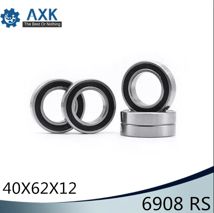 6908-2RS Bearing ABEC-1 ( 5 PCS) 40x62x12 mm Thin Section 6908 2RS Ball Bearings 6908RS 61908 RS