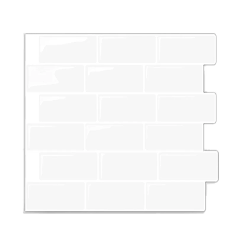 White Subway Tile Self Adhesive Peel and Stick Backsplash Brick Wall Sticker Vinyl Bathroom Kitchen Home Decor DIY