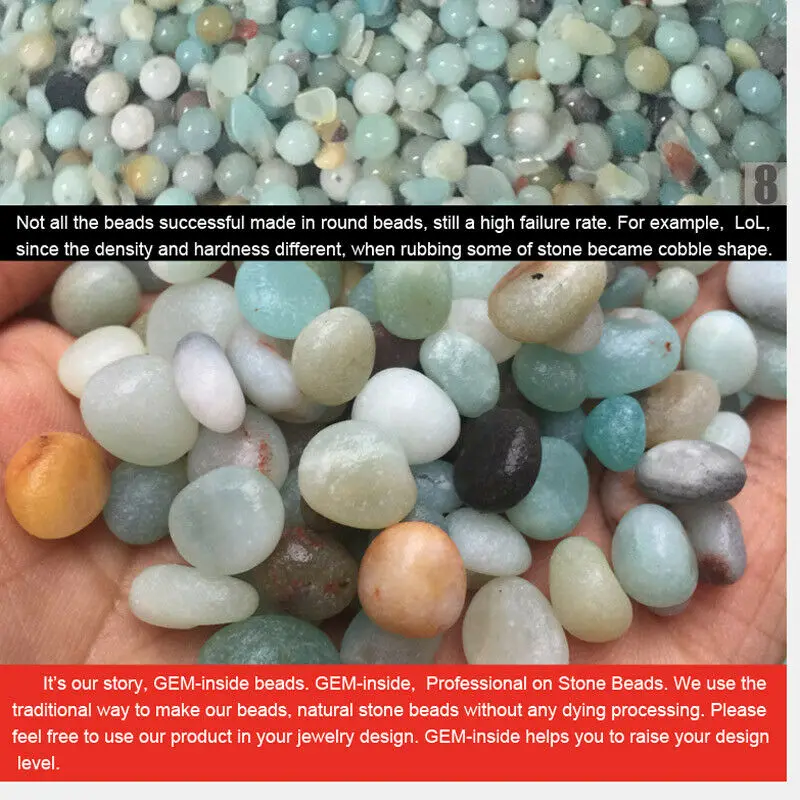 6mm 8mm 10mm 12mm AAA Grade Faceted Multicolor Amazonite Beads Natural Stone Beads DIY Loose Bead For Cambay Jewelry Making