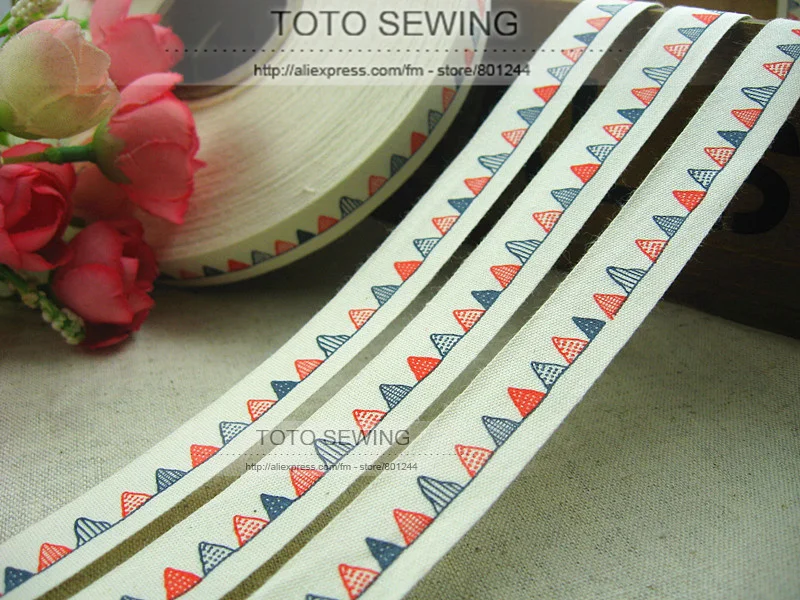 Min.order is $15 (mix order),colorful hills pattern Zakka cotton sewing label,1.5CM width, FREE SHIPPING,TOTO sewing ,F001#-3