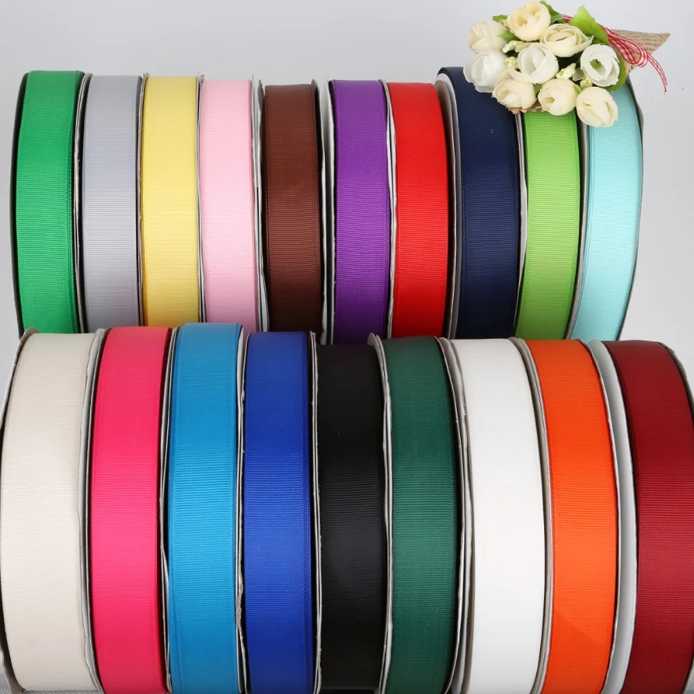 7-38mm 100Yards Grosgrain Ribbon For for Wedding Streamers Decoration&DIY Gift Wrapping Scrapbooking Craft & Sewing Accessories