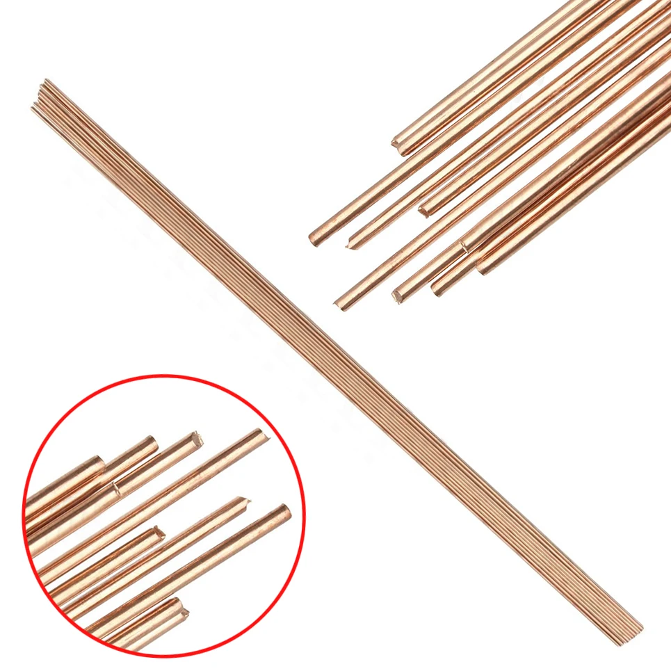 10Pcs Nieuwe Rode Koper Solide Ronde Gas Bronzen Staaf Voor Klinken Snijden 1.6*330Mm