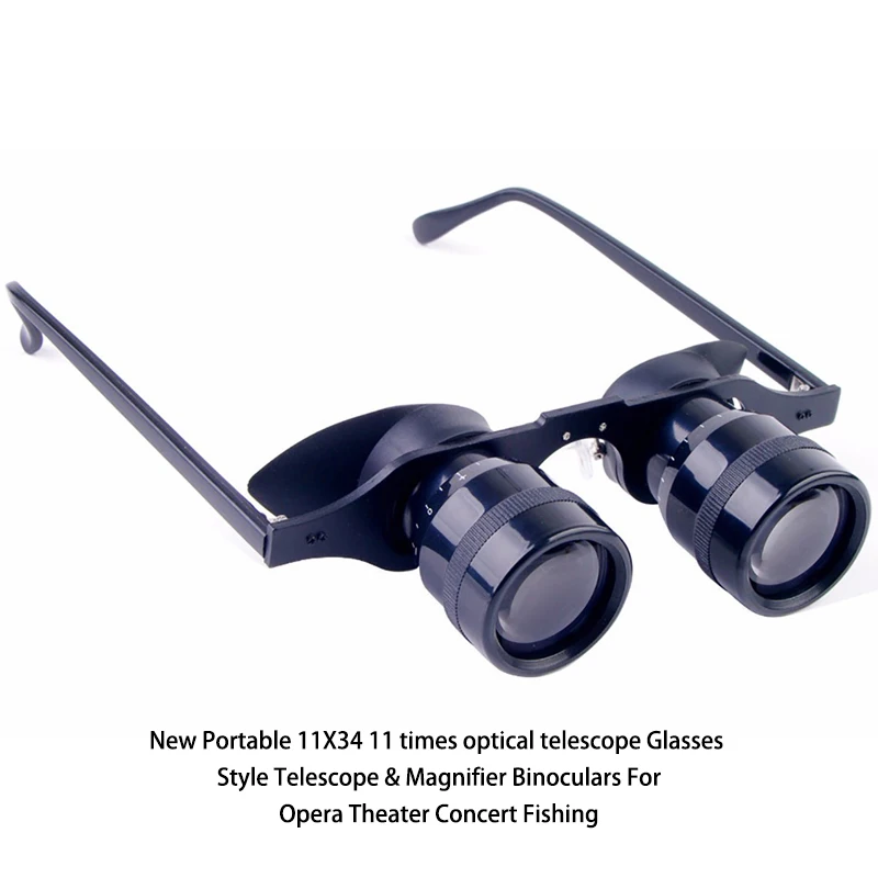 Binoculars Opera Theater Concert Fishing Portable 11X34 11 times optical telescope Glasses Style Telescope Magnifier Binoculars