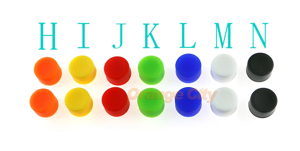 2pcs=1pair 7 colors Enhanced Silicone Analog Controller Thumb Stick Grips Cap Skin Cover height grips for ps4