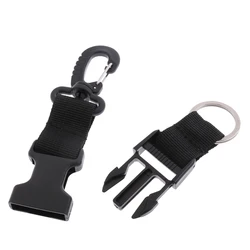 Scuba Diving BCD Luce Della Macchina Fotografica Della Torcia Del Supporto Cinghia Cordino Schiocco della Parte Girevole Clip di Grandi Accessori per le Immersioni di Snorkeling Pesca Subacquea