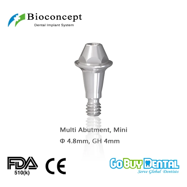 

Bioconcept Hexagon Mini Multi abutment φ4.8mm, Straight, gingival height 4mm(337040)