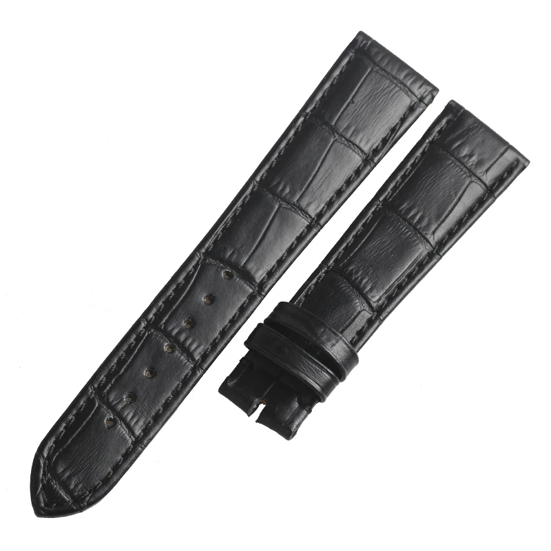 WENTULA watchbands for Glashutte Original PANO MATIC LUNAR calf-leather band cow leather Genuine Leather leather strap