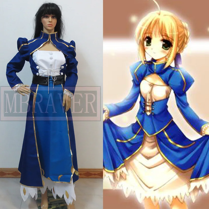 

Fate Stay Night (Fate Zero) Holy Grail War Saber Cosplay Costume Made Any Size