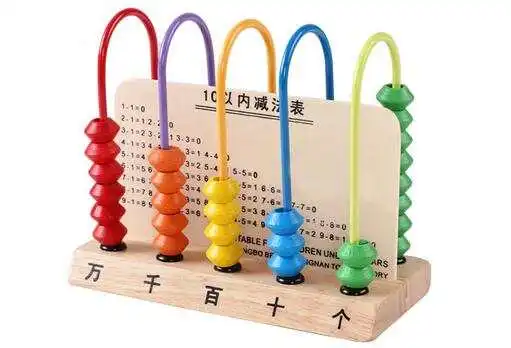 

5-Row Child calculate abacus bead Educational Mathematictoys Math Wooden early learning arithmetic addition subtraction