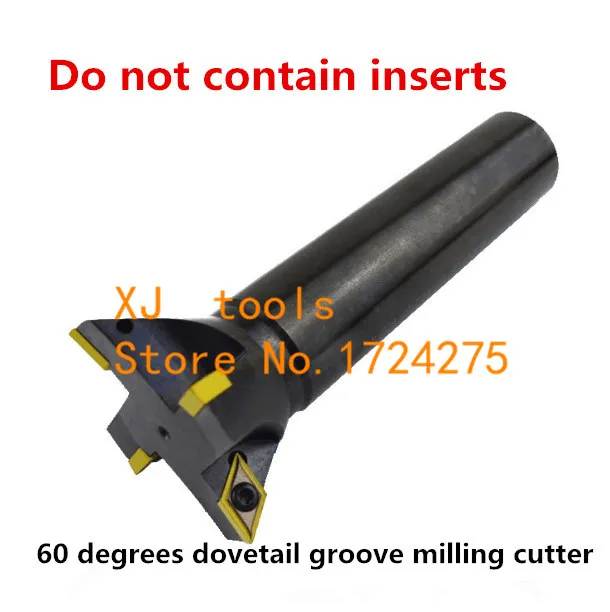 Free Shipping 1pcs DCWR60 dovetail cutters with indexable milling cutter rod dovetail groove rod dovetail groove milling cutter