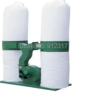 2.2kw Duoble Bags Wood Dust Collector AC380V 3phase for wood cnc router