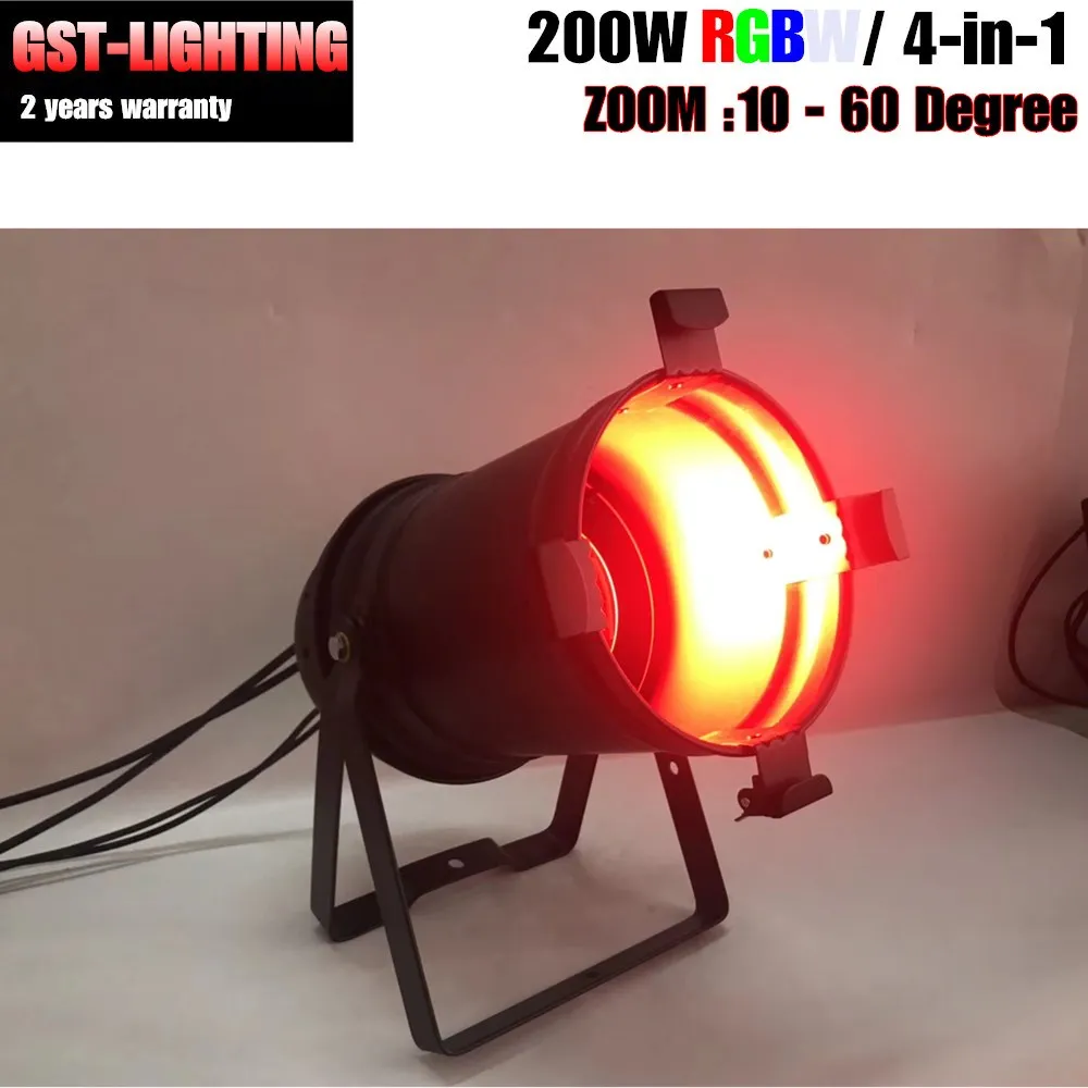 200W Led COB Zoom Par Cans 3200k Warm White DJ Lights for