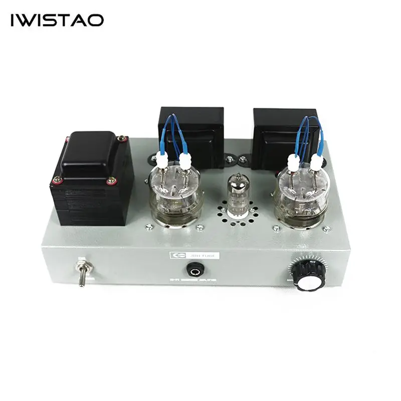 IWISTAO HIFI Tube Earphone Amp 1W output 32 to 600 ohm & Class A Tube Amp  2X8W 6N2 Drive FU32 Built 6.5mm JackMetal Chassis