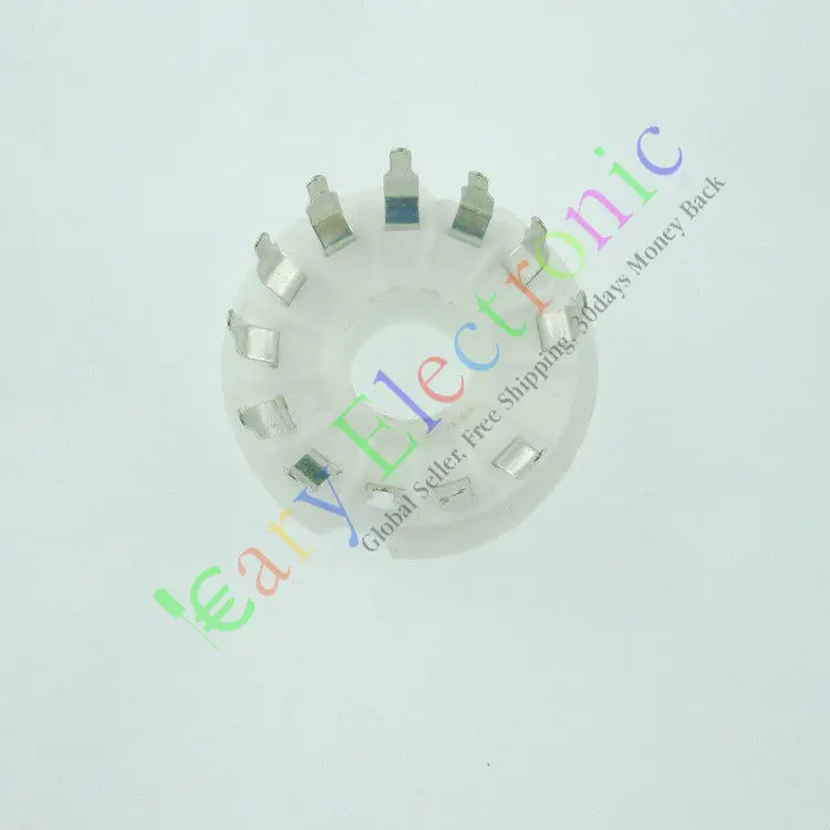 الجملة والتجزئة 8 قطعة 12 دبوس السيراميك PCB أنبوب تفريغ المقبس توفير ل 50CA10 الصوت أنبوب أمبير أجزاء شحن مجاني