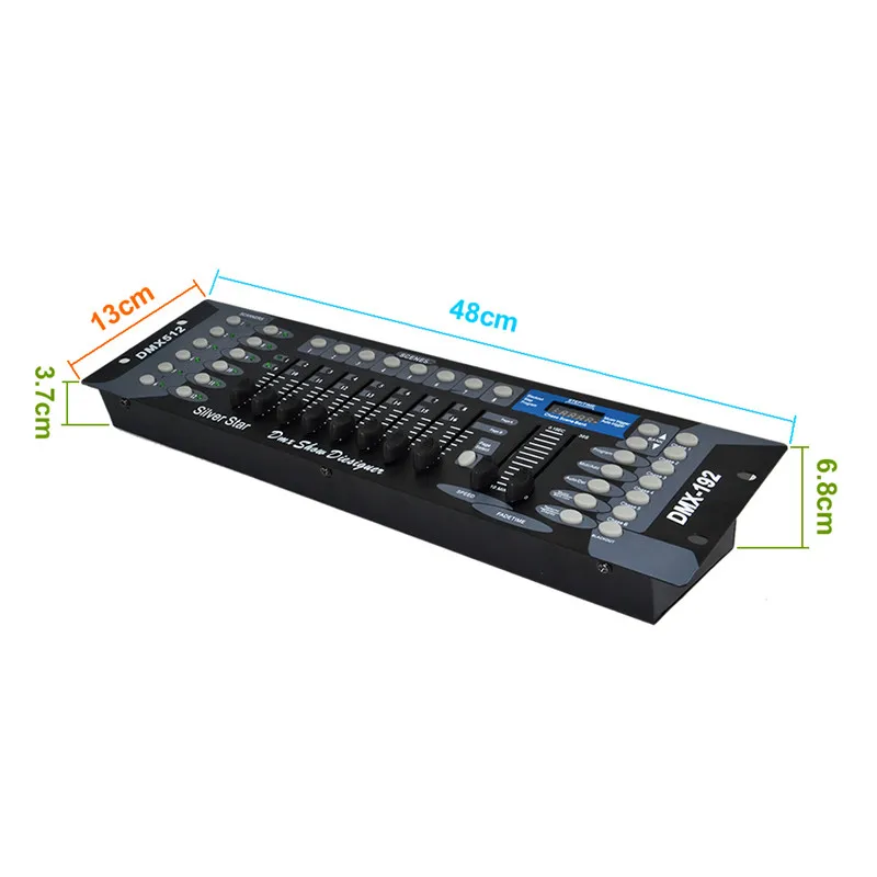 Sharelife Simple 192 DMX Channels Standard DMX 512 Signal Controller Console Operator With Joystick Microphone for Stage Light
