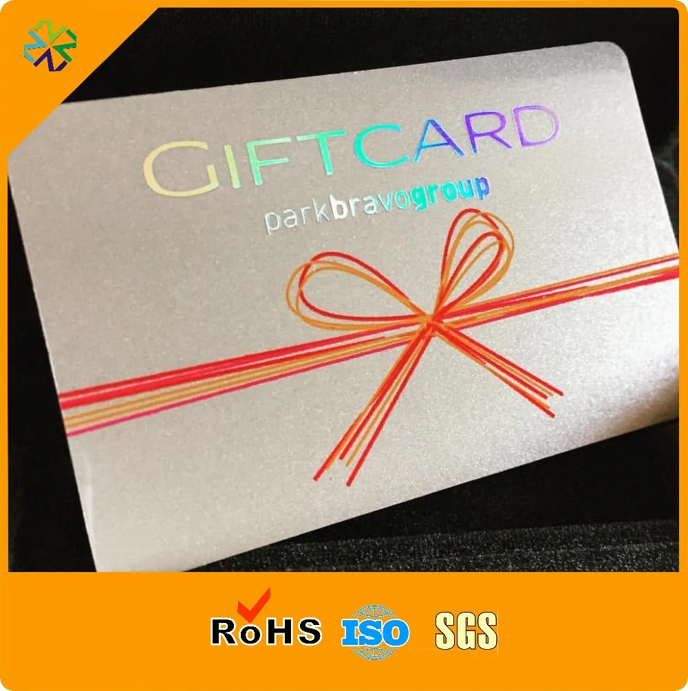 Custom Printing Plastic PVC Gift Card