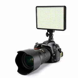 Dimmable LED Video Light Lamp para câmera DSLR, 30W, 5600K, 3200K, 396 lâmpadas, iluminação fotográfica para Canon, Nikon, Pentax