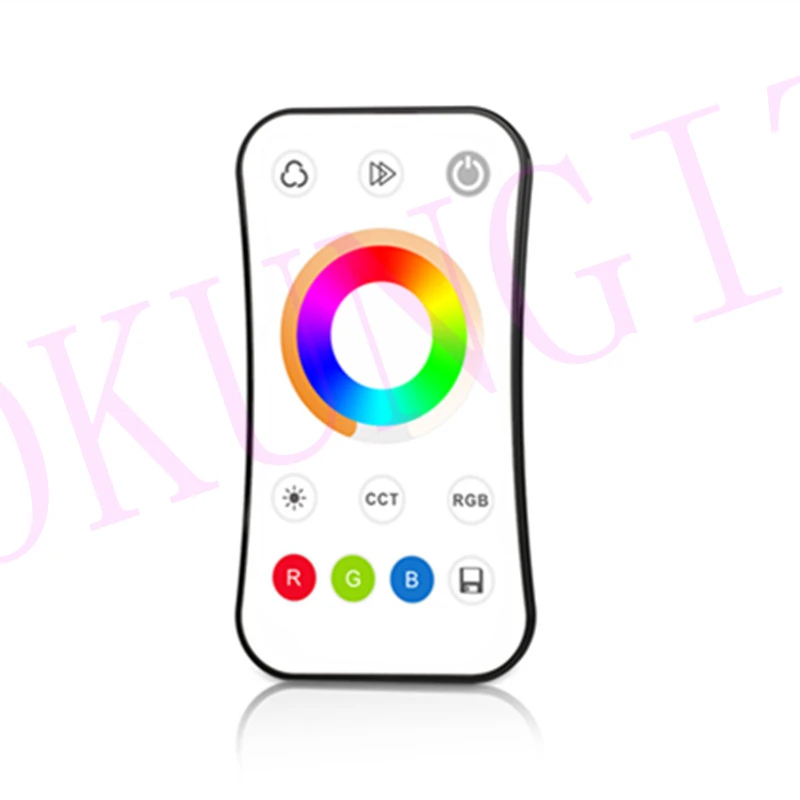 2.4G RGB+Color Temperature Remote Control R17  Ultra-thin RGB + CCT Touch Remote Controller 1-zone RF 2.4G Dimming Remote
