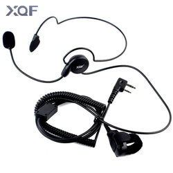 Tactical Radio Headset para Walkie Talkie, Unilateral Headphone, Mic Finger, PTT, fone de ouvido, ciclismo, Walkie Talkie