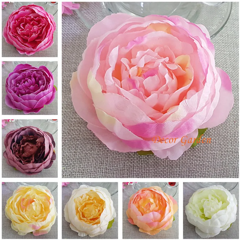 

Artificial Silk Peony Flower Heads for DIY, Wedding Wall Arch, Home Party Decoration, High Quality Flowers, 20PCs, 10cm