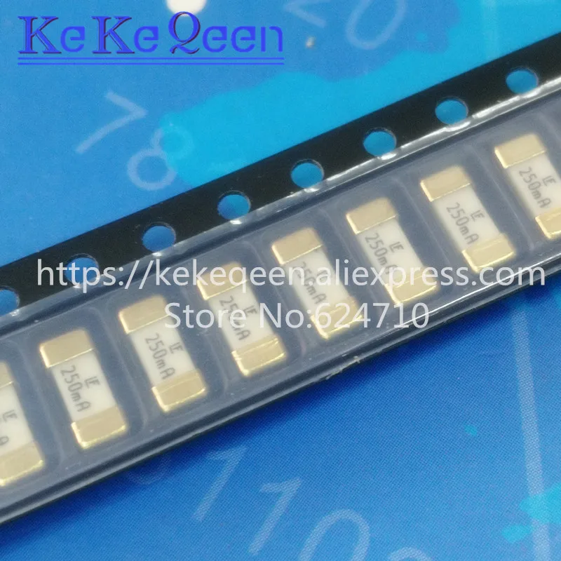 100PCS/LOT 0451.250MRL 0451.250 1808 0.25A 125V 2410(6125) 250MA SMD SMT PTC Resettable Fuse Original ROHS