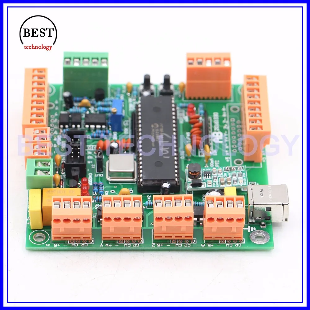 4 Axis USB CNC Controller CNC USB Interface Board USB CNC 2.1 MK1 MACH3 Upgrading Control Board