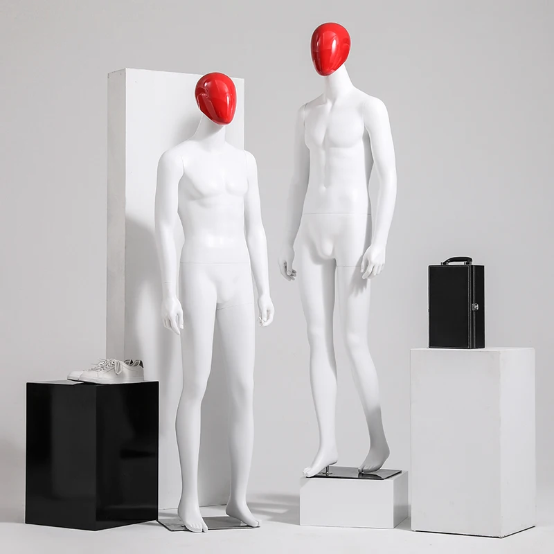 New Style White Color Men Full body Mannequin Fiberglass Male Model Manufacturer Direct Sell