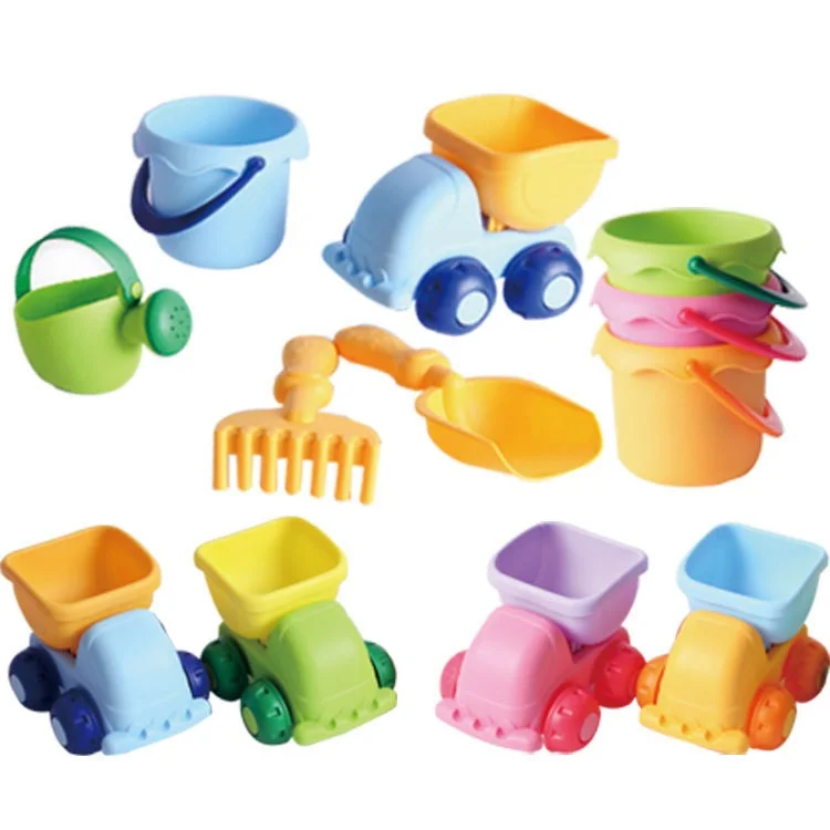 Beach Toys for Kids Summer Children Sand Water Beach Play Toys TPE Beach Castle Bucket Spade Shovel Rake Water Tool