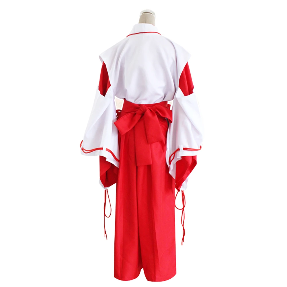 Brdwn Inuyasha Nữ Kikyo Lửa Chuột Cho Trang Phục Hóa Trang Đầm Kimono (Đầu + Quần + + Tặng Kèm Nơ)