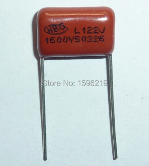 20pcs CBB capacitor 122 1600V 122J 1.6KV 1200pF 1.2nF P15 CBB81 Metallized Polypropylene Film Capacitor