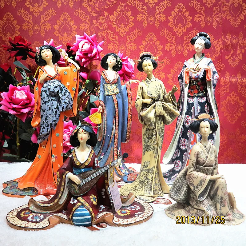 Southeast Asian style ornaments beauty Japanese geisha Ladies Club hotel restaurant home furnishings soft furnishings