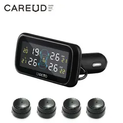 TPMS Tire Pressure Monitoring System Diagnostic-tool Tire Pressure Alarm Cigarette Lighter Temperature DIY PSI Bar CAREUD 903