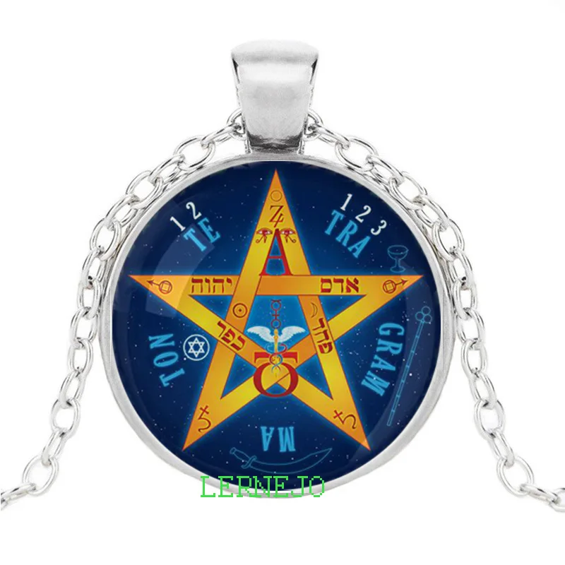 Tetragrammaton Amulet Necklace Hebrew Bible Four Letters Name For God HaShem Pendant YHWH Blessed Lord Shem Hameforash Jewelry