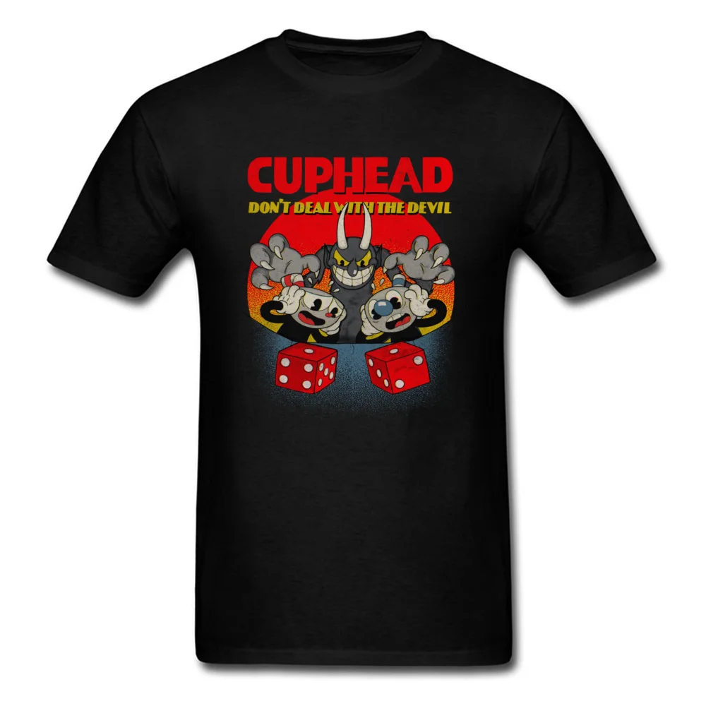 Cuphead Buddy T-Shirt Cotton Tops T Shirt For Men Normal Tshirts Custom Crewneck Tee Shirt Wholesale Buyer Tops Game 2018