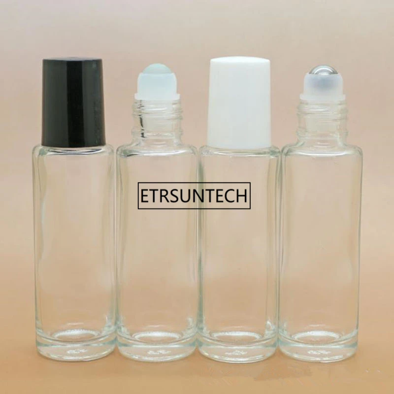 15ml Glass Roll On Essential Oil Empty Perfume Bottle Stainless Steel Roller Ball Refillable Bottles F2034