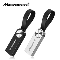 With Key Ring Pen Drive 32GB 16GB Metal stainless steel Flash Drive USB 2.0 Pendrive Memory Stick Drives Usb Flash Drive