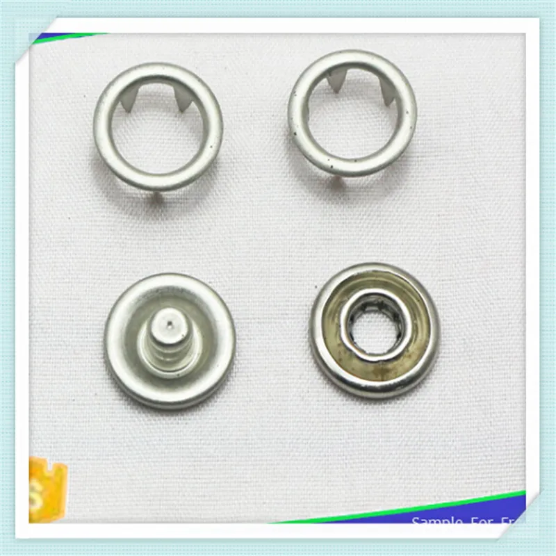 FEDEX 40,000 Sets SILVER COLOR PRESS STUDS SNAP POPPER 10.7mm Cap Prong Snap Fastener Studs sewing Buttons for Baby Garments