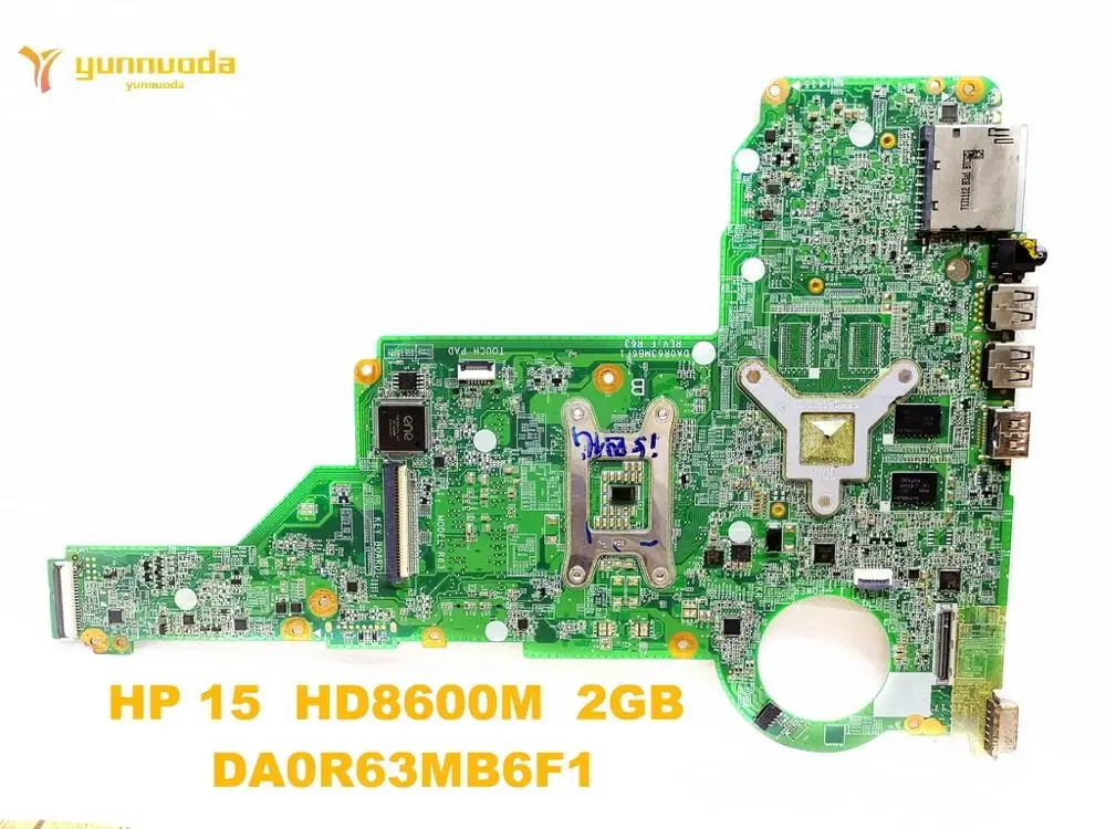 Original for HP 15   laptop  motherboard  HP 15  HD8600M  2GB  DA0R63MB6F1  tested good free shipping