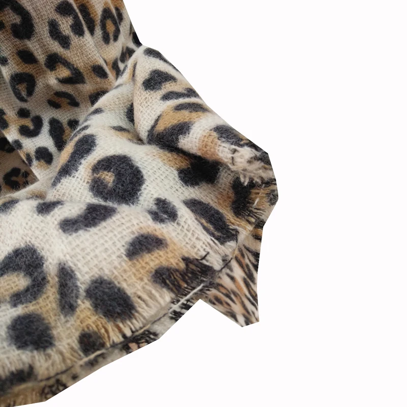 Luxury brand designer animal leopard print cashmere winter warm scarf women foulard femme bandana 2021 shawl blanket LL181005