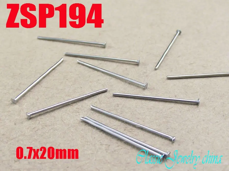 T-pin 0.7x20mm stainless steel ear nail auricular needle  earring accessories Jewelry DIY parts 1000pcs ZSP194