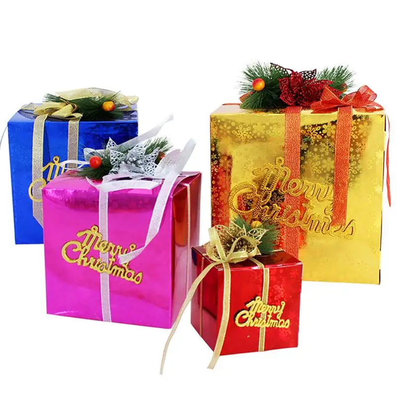 Christmas Gift Box Decorative Paper Box Party Favor Box Gift Box Decor For Christmas Party