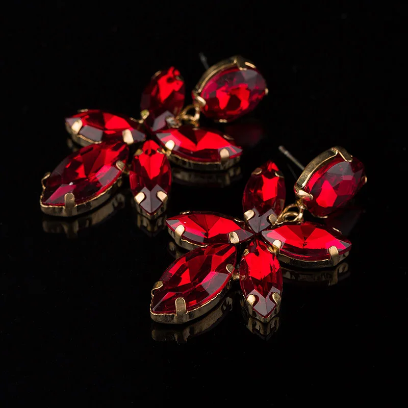 YFJEWE New Arrival Elegant Crystal Earring For Women Fashion Multicolor High Quality Big Stone Earrings Gift for Girl #E066