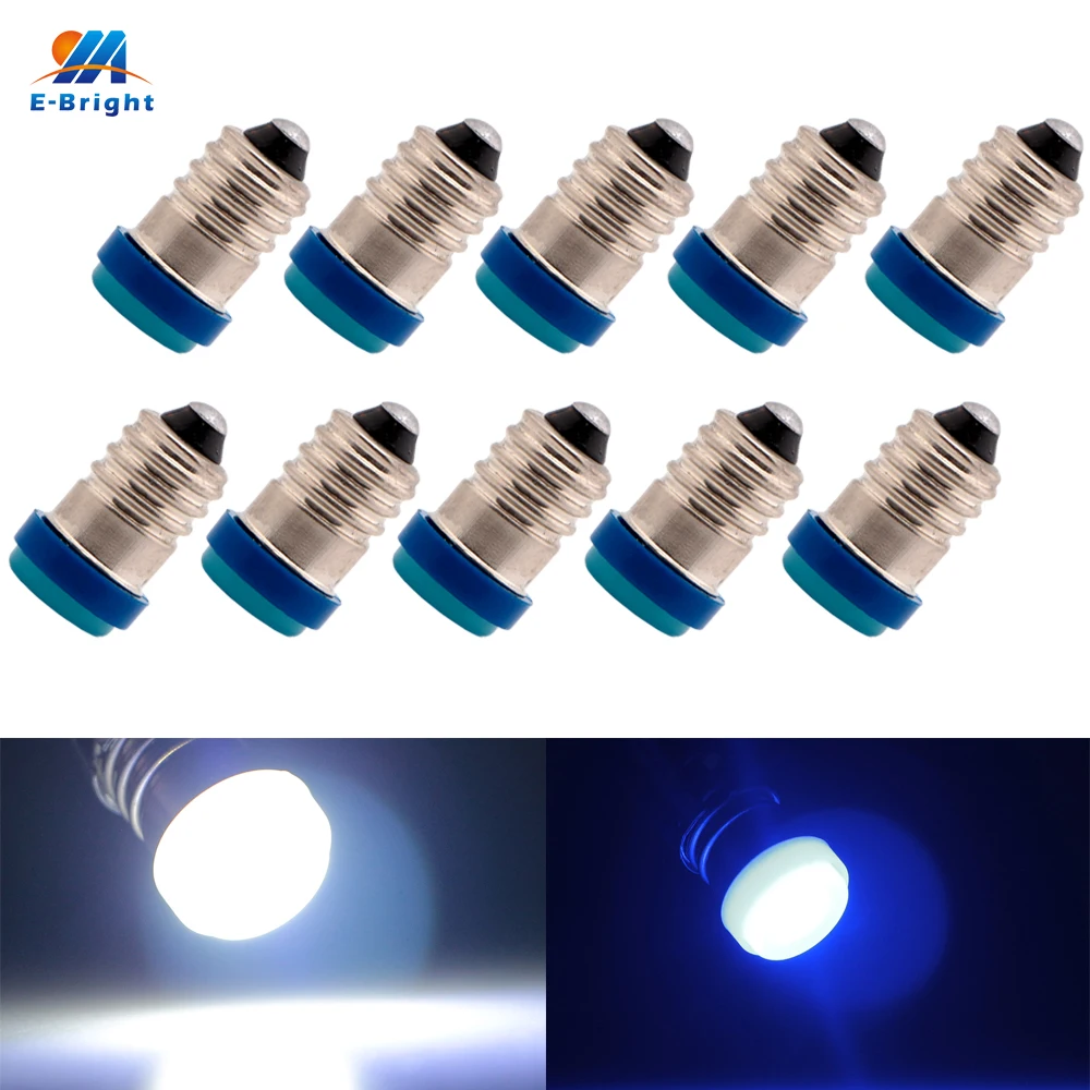 New!! 10X E10 1 SMD F10 1 LED LED Light Bulb White Clearance Lights 12V Super Bright Auto Led White Blue