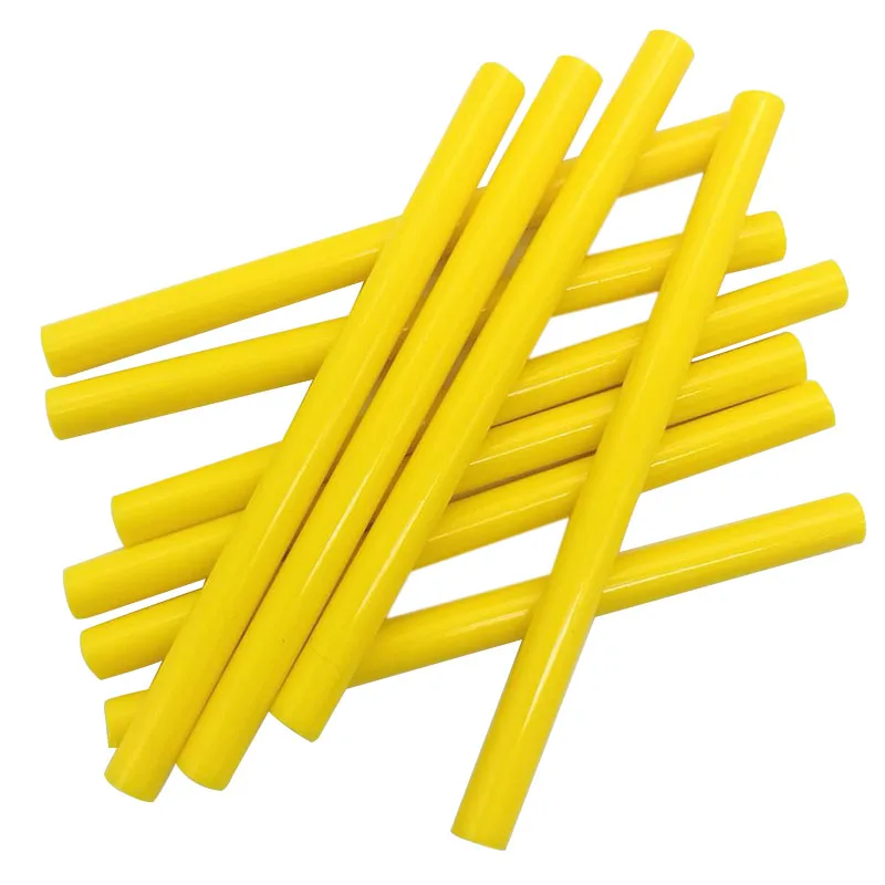 10 Pcs Yellow Color 7MM Hot Melt Glue Sticks For Electric Glue Gun Car Audio Craft Repair Sticks Adhesive Sealing Wax Stick
