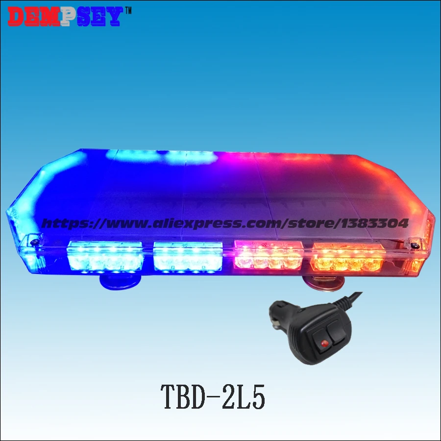 

TBD-2L5 Led mini lightbar, Police /car Red/ Blue warning light/Heavy magnetic base LED light/DC12V/24V Flashing warning light/