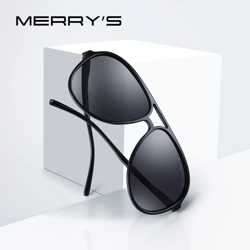 

MERRYS DESIGN Men Classic Pilot Polarized Sunglasses Lighter Frame 100% UV Protection S8510